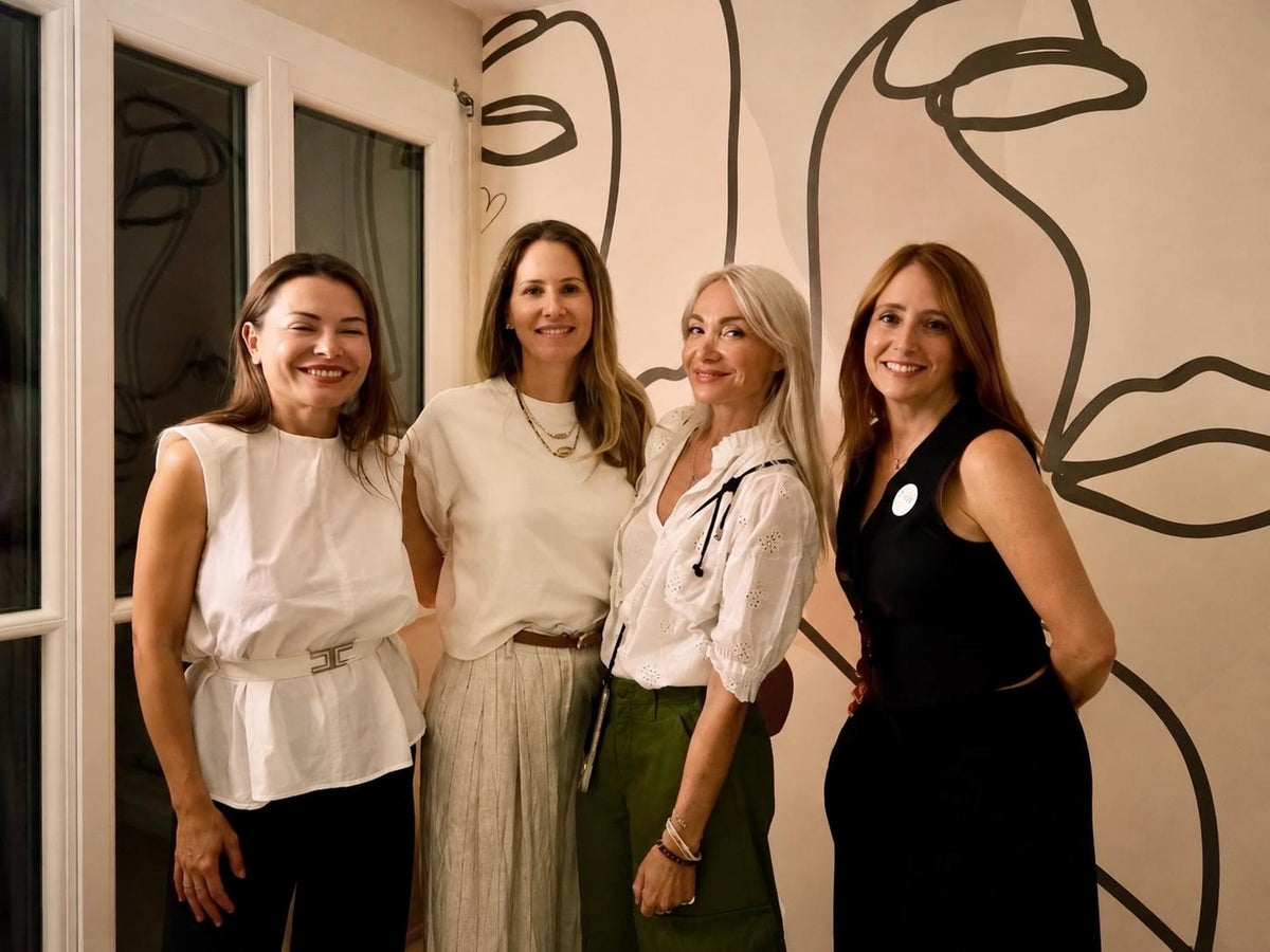 Karine Grandval, le Dr Sophie Domergue et Sandra Veziano lors du In & Out Beauty Tour