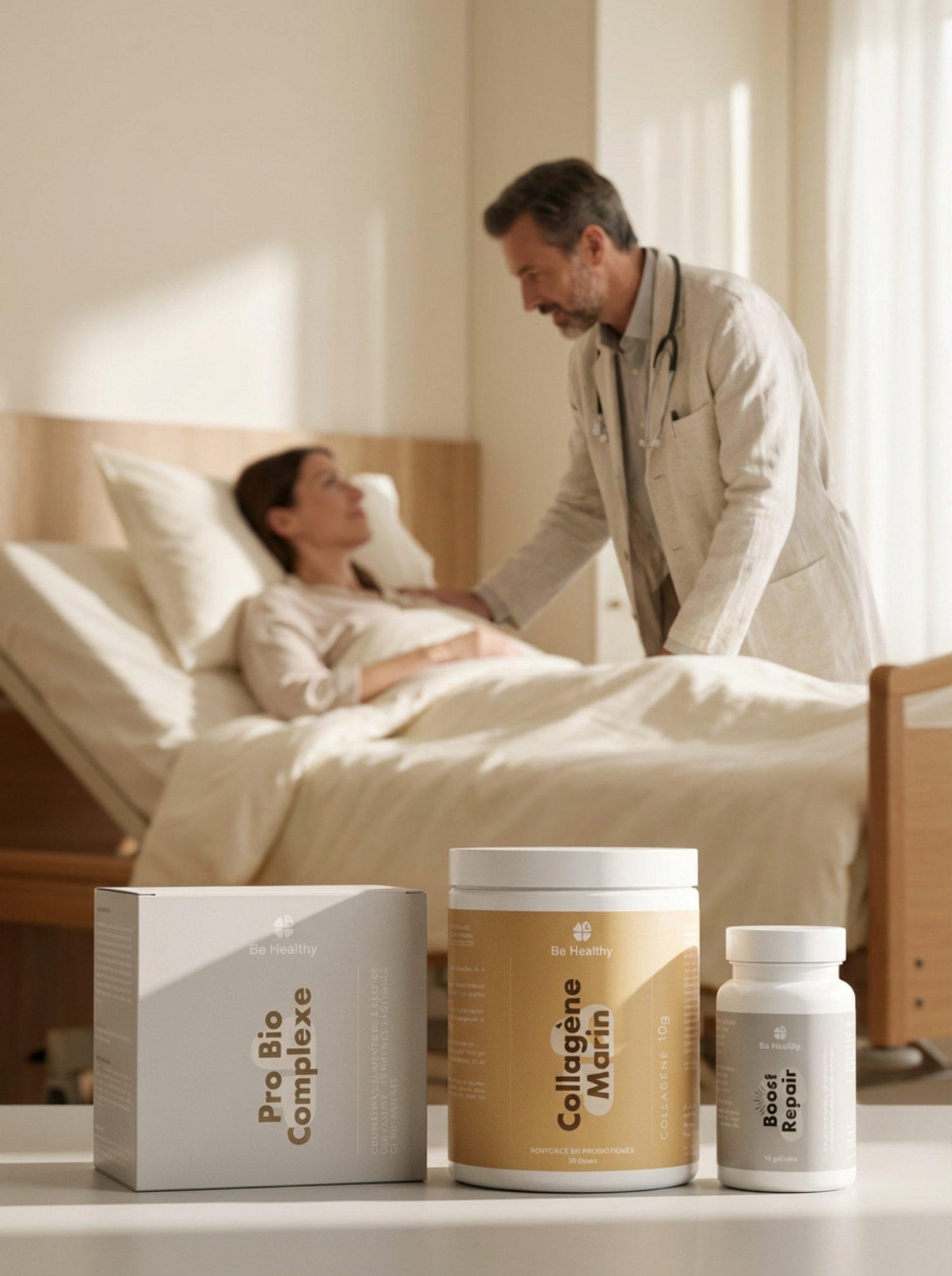 Visite médecin prescrivant le protocole pre &amp; post opératoire Be Healthy